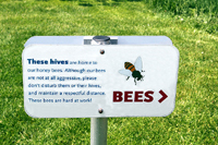 Click to enlarge photo of Honey Bees Sinage