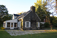 Click to enlarge photo of Eleanor's cottage at Val-Kill.