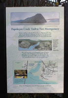 Click to enlarge photo of sign - Popolopen Creek Trail to Fort Montgomery